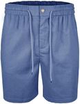 Linen Shorts for Men,Mens Shorts Casual Stretch Waist Drawstring Button Cotton Linen Blend Short Pants Breathable Summer Clothes,Summer Outfits,Beach Vacation,Golf,Yoga,Casual Everyday Wear,Loungewear