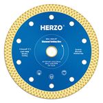 HERZO Diamond Cutting Disc 4-1/2 inch, Diamond Saw Blade for Angle Grinder Cutting (Full)