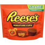 Hershey's Reese's Miniature Cups Milk Chocolate & Peanut Butter Share Pack, Orange (Imported) - 297 Gm