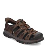 Skechers Men's Tresmen-Norvick Fisherman Sandal, Chocolate, 14