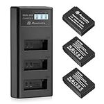 Powerextra 3 Pack LP-E12 Battery an