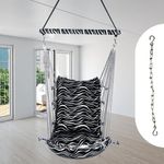 Kkriya Home Decor ® Swing | Swing for Adult| jula for Indoor Adult jhula | jhoola for Balcony | Hanging Swing Chair with Wooden Spreader bar.Weight Capacity 150 kG