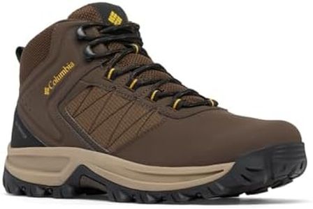 Columbia Mens Transverse Waterproof Hiking Boot, Cordovan/Golden Yellow, 12