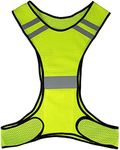 Lightweight Breathable Mesh Reflective Vest High Visibility Safety Vest Gear for Running Walking Cycling Jogging Yellow