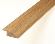 Threshold Door Strip Solid Oak R Section 12mm Ramp Reducer Trim 90cm for Wood & Laminate Flooring Lacquered