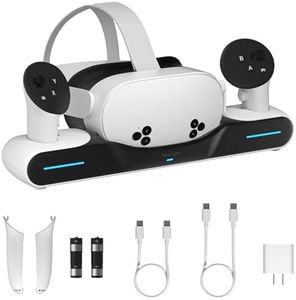 Maecker Charging Dock for Meta Quest 3S Charging Station Magnetic Charger for Meta Quest 3S Accessories Charging Stand