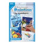 Royal & Langnickel Painting by Numbers Junior Small 3-Piece Art Activity Kit, Sea Life Set