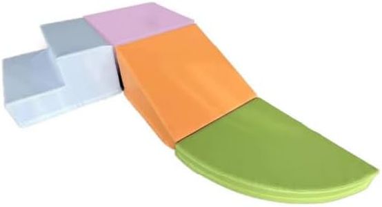 GarveeHome 4-Piece Soft Foam Climbing Blocks for Toddlers, Soft Play Climbing for Toddlers, Play Set for Crawling, Sliding and Indoor Active Play