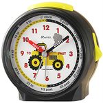 Ravel Children's Bedside Alarm Clock - Black Tractor