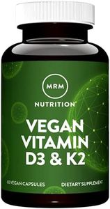 MRM Vegan Vitamin D3 & K2 Veggie Capsules, 60 Count