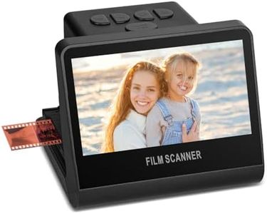 Scanner de film et de diapositives de 22 MP avec écran LCD de 5 pouces, scanner de film numérique tout-en-un, mémoire de 16 Go intégrée, convertit les diapositives négatives en noir et W/135/110/126