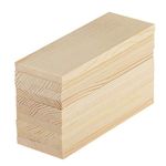 10 Pieces 10 cm Pine Wood Rectangle Board fit for Craft Painting Modelling Fretwork Engraved Home Decor