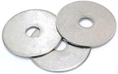 3/8" x 1-1/2" OD Stainless Fender Washer, (100 Pack) - Choose Size, by Bolt Dropper, 18-8 (304) Stainless Steel.