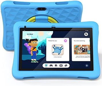Tablet for Kids 10 Inch, Android 13 Tablet with Google Kids Space, 1.8GHz 4-core, 2GB RAM 32GB Storage, HD Display, 6000mAh, 2.4G+5G WiFi, PlimPad Kids10