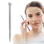 Stainless Steel Manual Acupuncture Pen, Facial Reflexology Massage Tool Retractable Acupuncture Pen, Deep Tissue Body Massage Tool Manual Pain Relief Acupuncture Pen for Home Salon Beauty