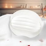 EZYLINKER Bath Pillow, Luxury Bathtub Pillow - Smartly Designed Extra Soft & Comfortable Bath Pillows for Tub Head, and Neck Support - Non-Slip Powerful Suction Cup Tub Pillow, Fits All Bathtubs