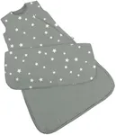 GUNAMUNA Unisex Baby Sleep Bag, Sleeping Bag for Infants Toddlers, Easy Changing Diaper Zipper, 1.0 TOG, Shine, 3-9 Months