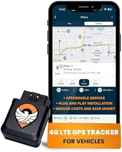 Trackhawk OBD GPS Tracker for Vehicles - Tracker Device for Cars, Trucks, SUVs, Fleet - 4G LTE Live Tracking, Geofence Alerts, Speed Monitoring - Easy Plug & Play, Hidden, Subscription Required - VL04