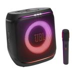 JBL Partybox Encore 2 with Mic, Wireless Bluetooth Party Speaker, AI Sound Boost, Dynamic Light Show, Upto 15Hrs Playtime, Replaceable Battery, Multi-Speaker Connection by Auracast, PartyBox App-Black