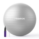 PROIRON Extra Thick Exercise Ball 55cm 65cm 75cm, Anti-Burst Gym Ball, Swiss Ball with Pump for Yoga, Pregnancy, Labour, Pilates, Fitness, Stability