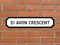 Personalised ANY TEXT Street Sign o