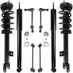 Detroit Axle - 8pc Struts Shock Absorbers Kit for Dodge Challenger Charger, 2 Front Struts w/Coil Spring 2 Rear Shock Absorbers 4 Front Rear Sway Bars Replacement