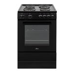 Willow WSE60BK 68L Freestanding Single Cavity Cooker, 60cm Electric Cooker - Black
