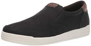 Nunn Bush Men's Kore City Walk Moccasin Toe Sneaker Style Slip on Loafer Shoe, Black, 10 Wide