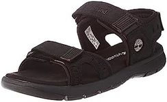 Timberland Men's Slip On Leather Sandals, Black Nubuck, Size US 7