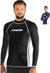 Cressi Men RASH GUARD MAN LONG SLEEVE Rash Guard - Black, XL/5 (54)