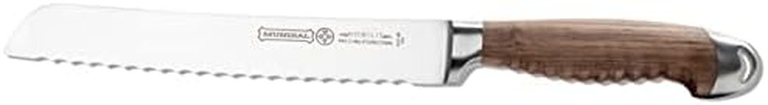 Mundial Nobilis Series 8 inch Serrated Bread Knife with Wood Handle and Stainless Steel Blade