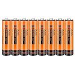 8-Pack iMah HR03 AAA Rechargeable Batteries for Cordless Phone Pre-charged