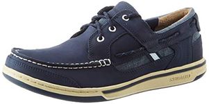 Sebago Triton Three Eye, Men's Boat Shoes, Blue (Blue Night/Blue Lea), 8 UK (42 EU)