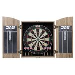 DMI Sports Dublin Bristle Dartboard Cabinet Set - Bristle Dartboard Included