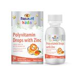 MapleLife Polyvitamin Drops with Zinc, 1-3 Years, 9 Essential Vitamins (Vitamin A, B Complex, C, D3) and Mineral of Zinc, which are often lacking in a Children’s Diet. Great Taste in Easy-To-Take Liquid Form, 50-Day Supply