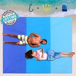 Bosidu Sand Free Beach Blanket, Oversize 80" x 83" Dust Disappear Fast Dry Easy to Clean Waterproof Sandproof Beach mat for Travel, Camping, Hiking and Music Festivals