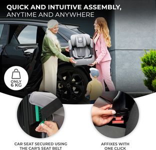 Kinderkraft Comfort UP Car Seat, Black – Adjustable Child Safety