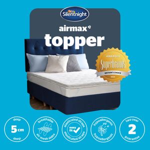 Silentnight Airmax Mattress Topper – Breathable, Extra Comfort