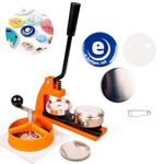 eBadges 58mm Badge Maker Kit with 500 Badges | UK Made Metal Badge Machine, Circle Cutter & Board | Interchangeable Dies 38, 45, 58, 77mm | Make Your Own Badges, Magnets, Keyrings, Crafts & Gifts