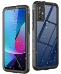 Dewfoam for Motorola Moto G Play 2023 Phone Case Waterproof with Built-in Screen Protector, Full Body Underwater Dustproof Shockproof Rugged Protective Cover for Motorola G Play 2023 Black