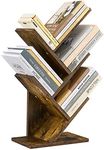 Hoctieon 4 Tier Tree Bookshelf, 4 S