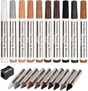 Furniture Repair Kit Wood Markers Wax Sticks,for Stains, Scratches, Floors, Tables, Desks, Bedposts, Touch Ups, and Cover Ups(21)