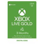 3 Months Xbox Live Gold Membership Card, Xbox Live Gold Digital Code