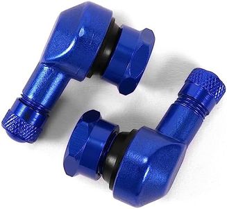 VOFONO Blue 90 Degree Motorcycle Tire Valve Stems for Harley Davidson, BMW, Honda, Kawasaki, Suzuki, Yamaha and Triumph Bike
