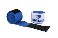 Maizo Stretchable Nylon Support Hand wrap / Boxing Protective Wraps / Hand Bandage / Supporter For Boxing, Kickboxing, Gym, Workout / Boxing & Punching Great For MMA , Muay Thai , Martial Arts, Training & Combat Sports / Exercise Weight Lifting / Power Gym Fitnesss Body Building Gloves Straps / Wrist Support For Adults (110, Blue)