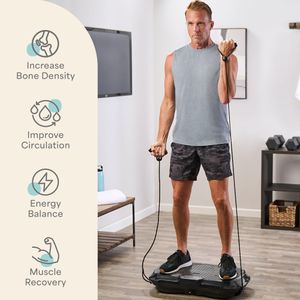 LifePro Vibration Plate – Whole Body Exercise Machine, Black