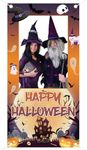 Halloween Party Decoration Halloween Theme Party Photo Prop Backdrop Indoor and Outdoor Halloween Photo Booth Frame for Halloween Birthday Party Decor Supplies 35.4 X 70.8 in