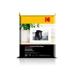 Kodak 200 GSM 4R (4x6) Glossy Photo Paper Water Resistant, Pack of 100 sheets, Compatible with all Inkjet Printers