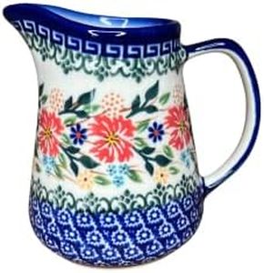 Lidia's Polish Pottery 1 cup creamer-Ceramika Kalich - Cornflower