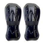 BOLDUP Shinguards, Football Shinguards, Single Strap Shinguards, for Kids | ONE Pair (Black)